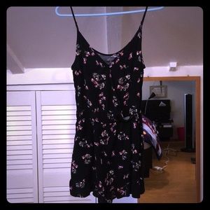 Very cute black floral romper